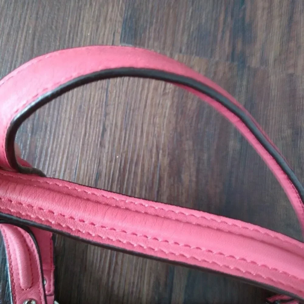 Coach Calfskin Leather Y2K Orange Tote Satchel 90s